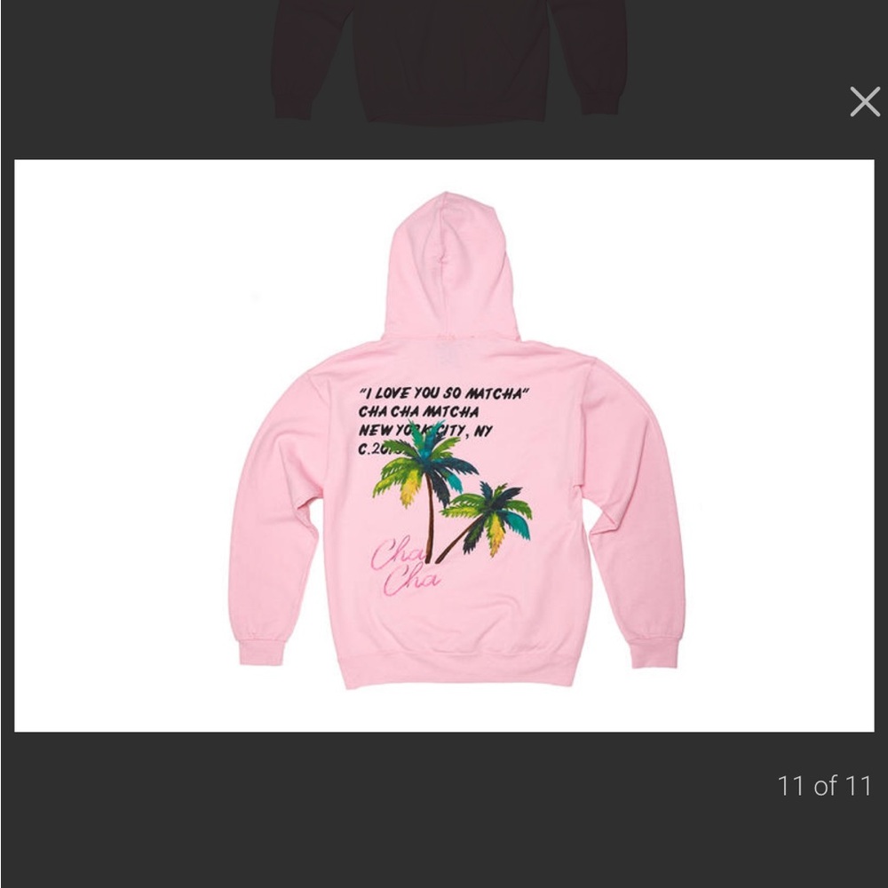 Gallery Dep. Virgil Abloh & Cha Cha Matcha Pink Hoodie. Size M - Picture 3 of 8
